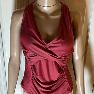 CUPSHE one piece baiting suit size 2x nwot cl burgundy.
